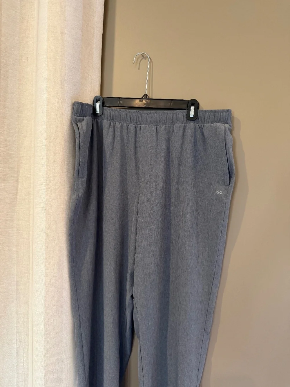 DSG Men's Gray Performance Stretch Pants Active Athletic, Lightweight Size XL